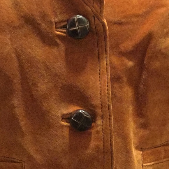 COPY - Burnt Orange Leather Jacket - Picture 5 of 8